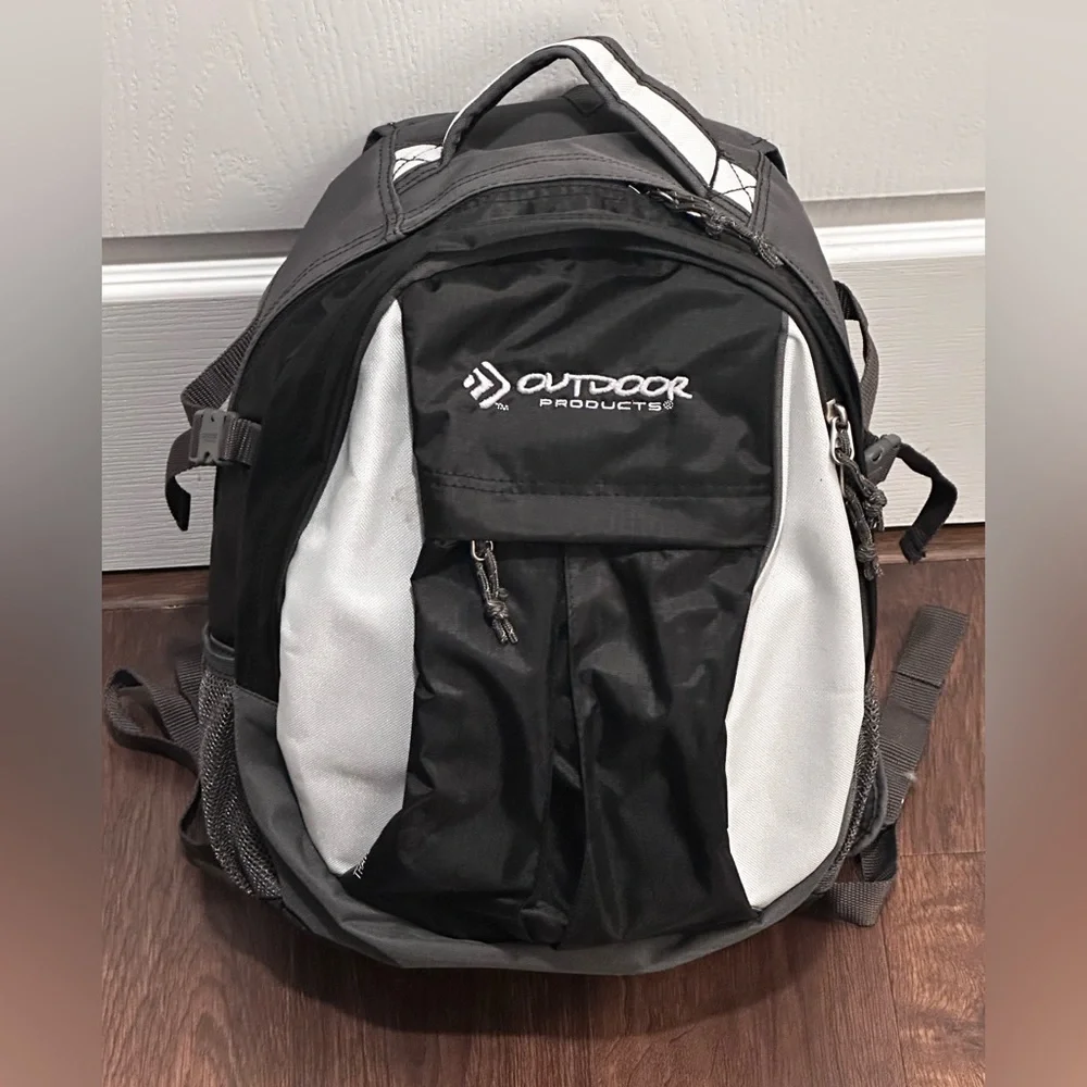 Outdoors Black and Gray Backpack